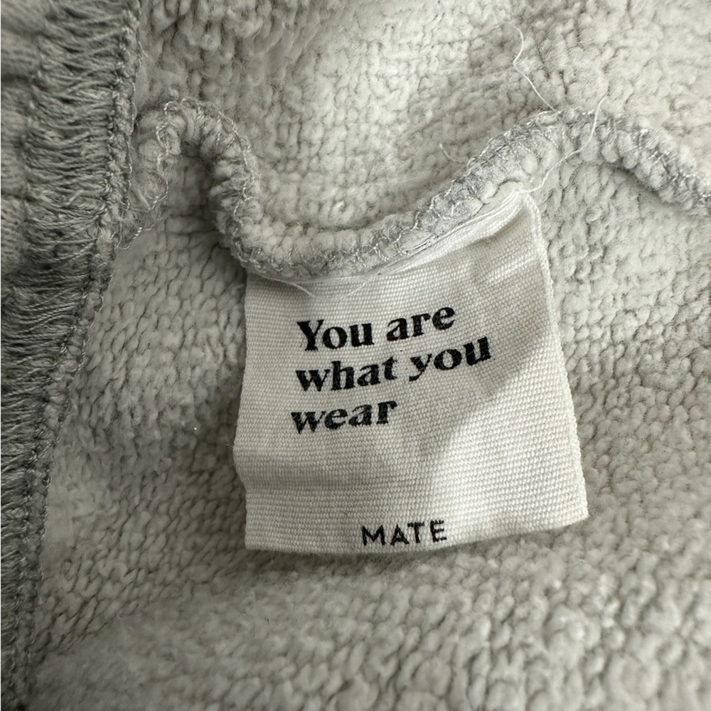 Mate the Label Sweatpants Gray Organic Cotton Sweatpants Size Small Preppy Grey - Picture 6 of 13